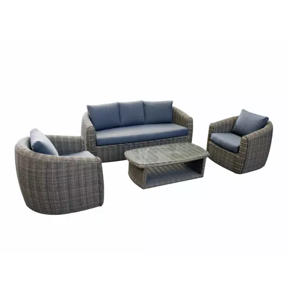 Conjunto de jardín Merida Gris - 5 plazas 7