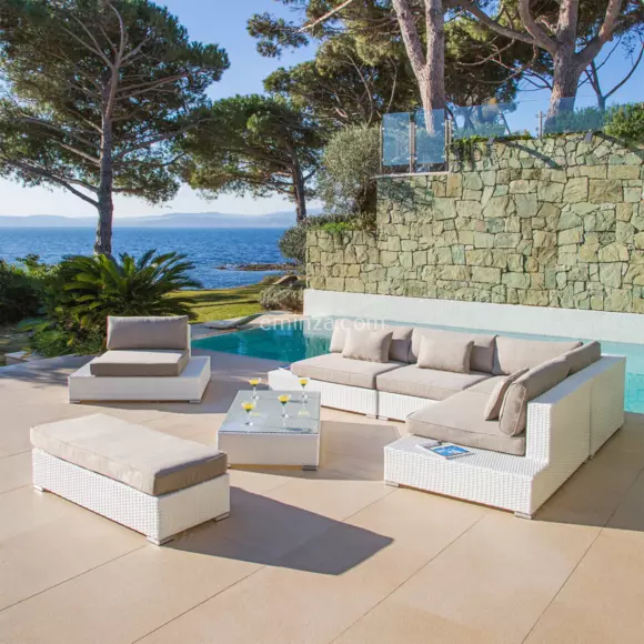 Banquette 2 places Palma - Blanc 3