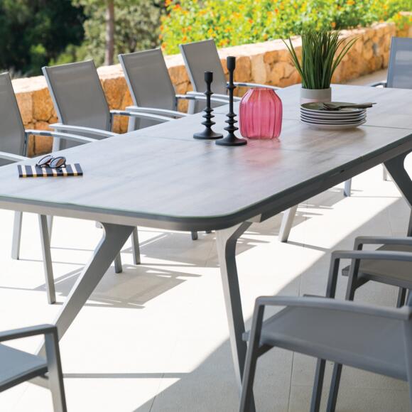 Tavolo da giardino estensibile Alluminio  Pulpy (299 x 100 cm) -  Grigio 3