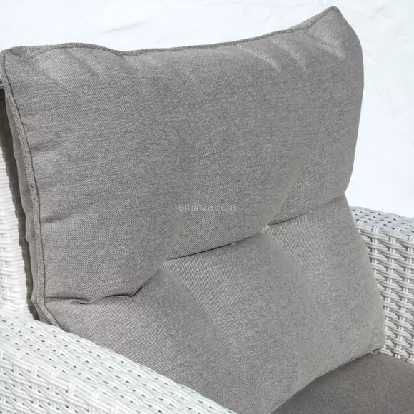 Fauteuil de jardin Tivoli - Blanc/Taupe 3