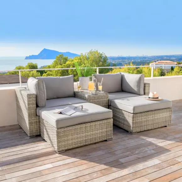 Loungeset Mallorca Naturel - 4 zitplaatsen 2