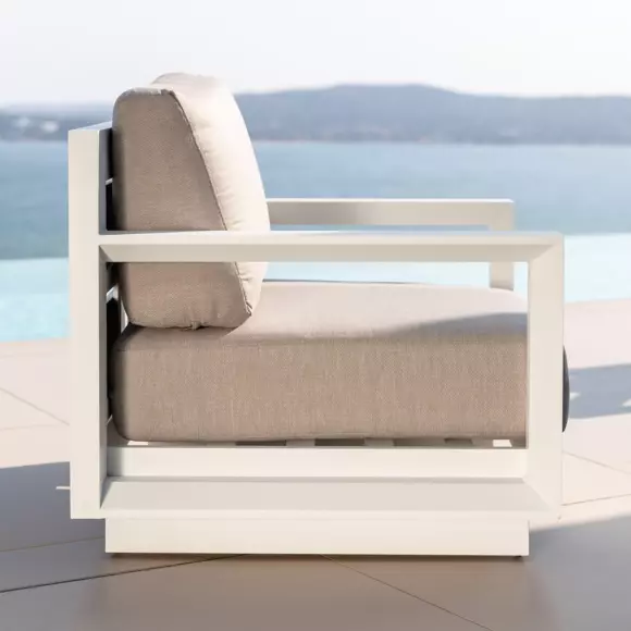 Fauteuil de jardin Elba - Blanc 2