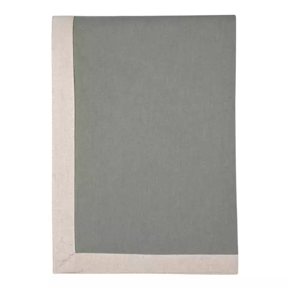 Nappe rectangulaire (L200 cm) Duo Vert kaki 2