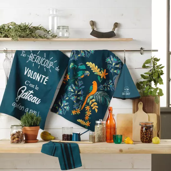 Theedoek (70 cm) Comptoir Marine blauw 2