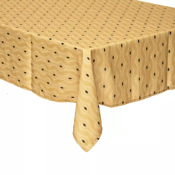 Nappe rectangulaire anti tache (L240 cm) Quinta Jaune ocre 2