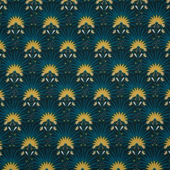 Mantel rectangular anti mancha (L240 cm) Palmita Azul trullo 2
