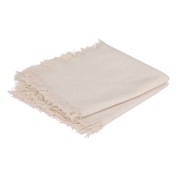 Lot de 2 serviettes coton Maha Blanches 3