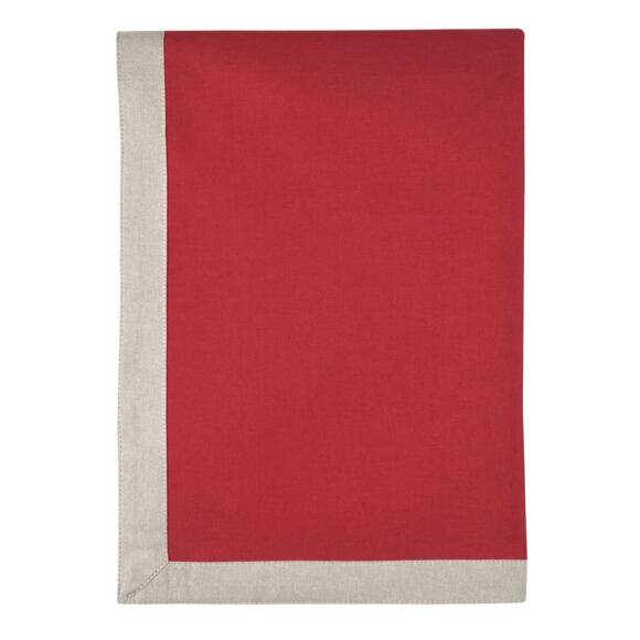 Mantel rectangular (L240 cm) Duo Rojo 2