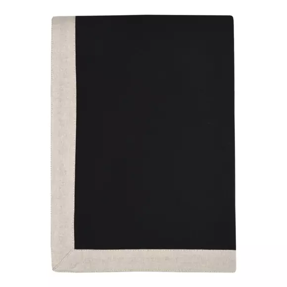 Nappe rectangulaire (L240 cm) Duo Noire 2