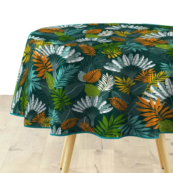 Tovaglia rotonda PVC (D160 cm) Panazio Blu 3
