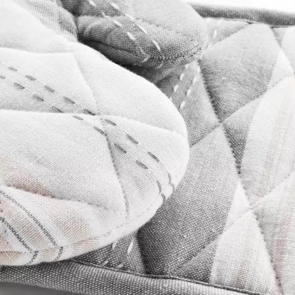 Gant et manique coton recyclé Andria Beige 3