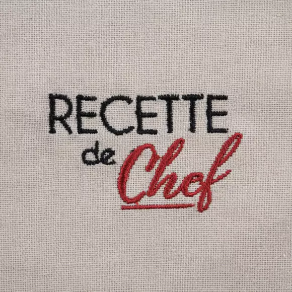 Lot de 2 serviettes coton Duo Rouges 2