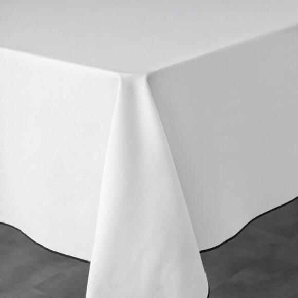 Rechteckige Tischdecke aus recycelter Baumwolle (L240 cm) Mistraline Weiß 3