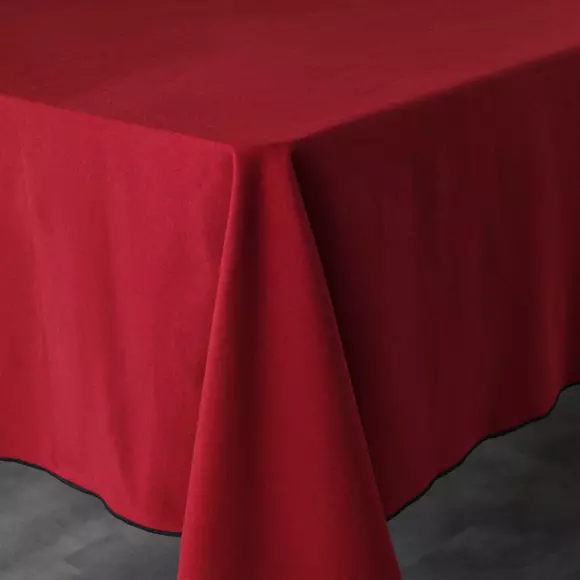 Nappe rectangulaire coton recyclé (L240 cm) Mistraline Bordeaux 3