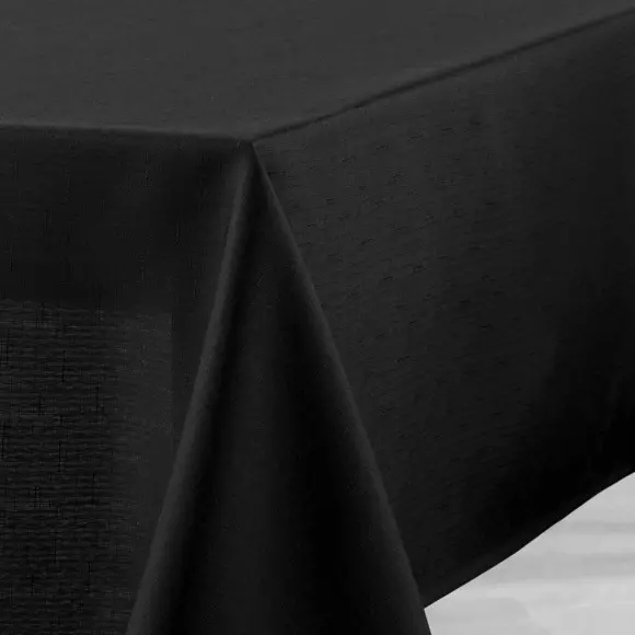 Mantel rectangular revestido (L250 cm) Newton Negro 2