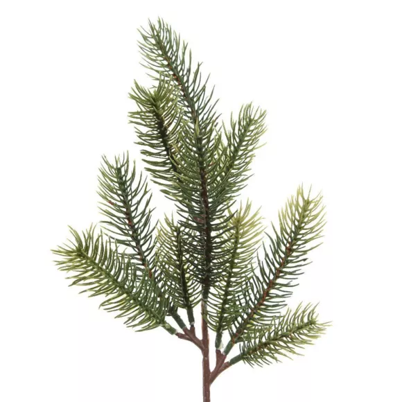 Dekozweig Santa Tannengrün
