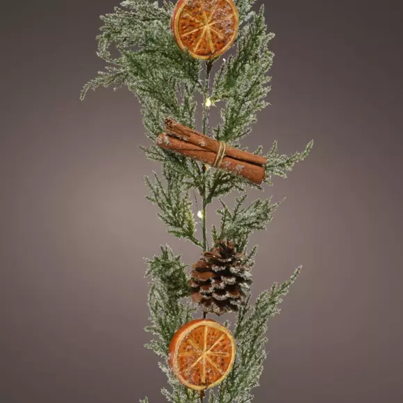 Guirlande sapin lumineuse à piles Orange 2