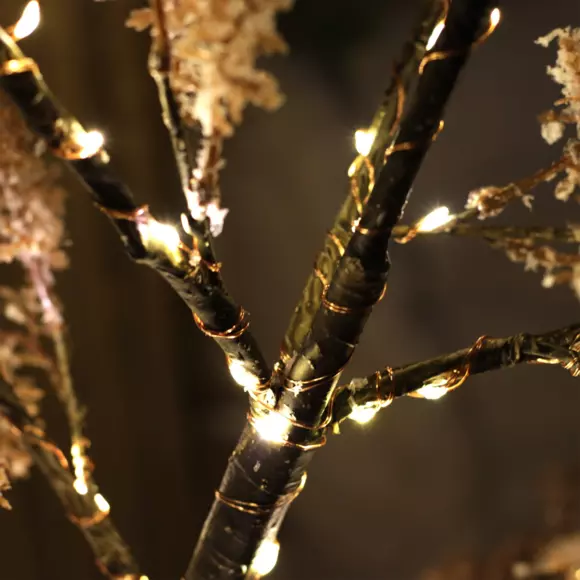 Branche lumineuse Fleurs roses Blanc chaud 3