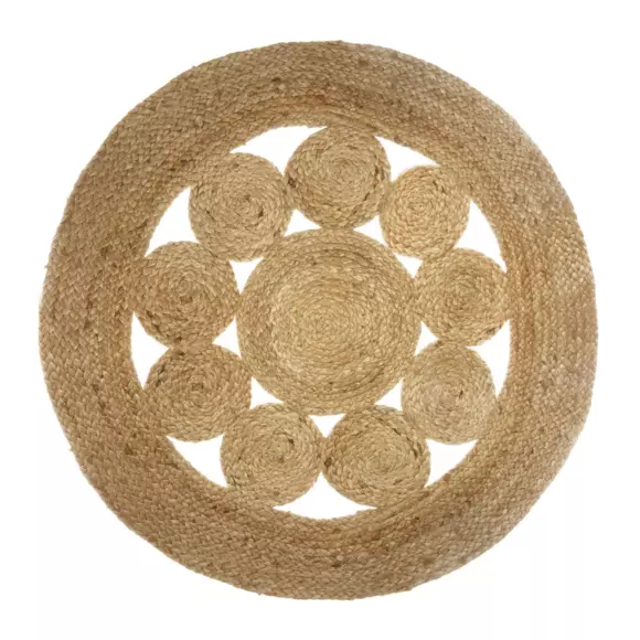 Tappeto juta (D80 cm) Giusti Beige naturale 3