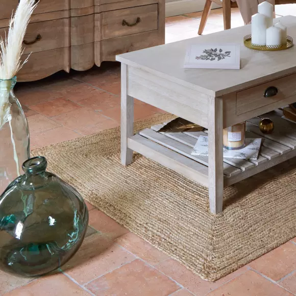 Tapis jute (170 cm) Louna Beige naturel 2