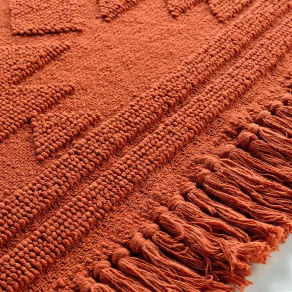 Tapis coton (90 cm) Cilaos Terracotta 3