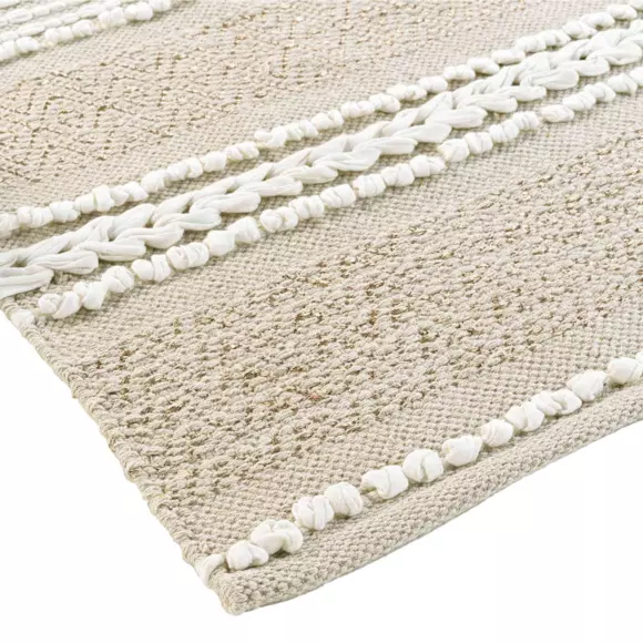 Alfombra (170 cm) Blanca Beige 3