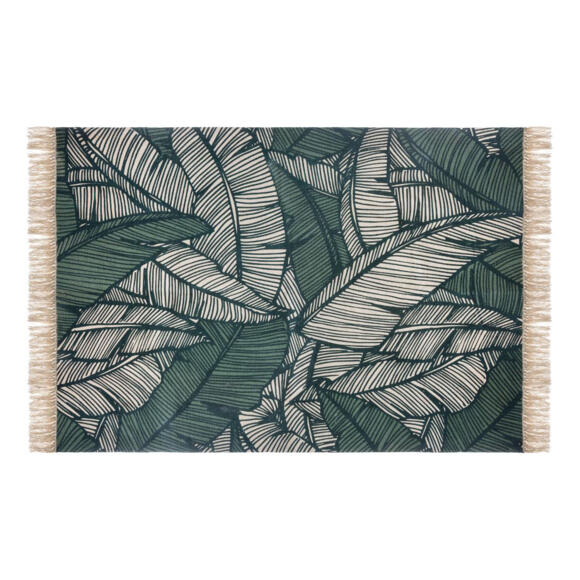 Tapis de salon coton (170 cm) Jungle Vert 3