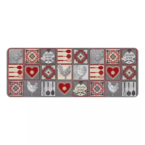 Tapis de cuisine (120 cm) Rustico Rouge