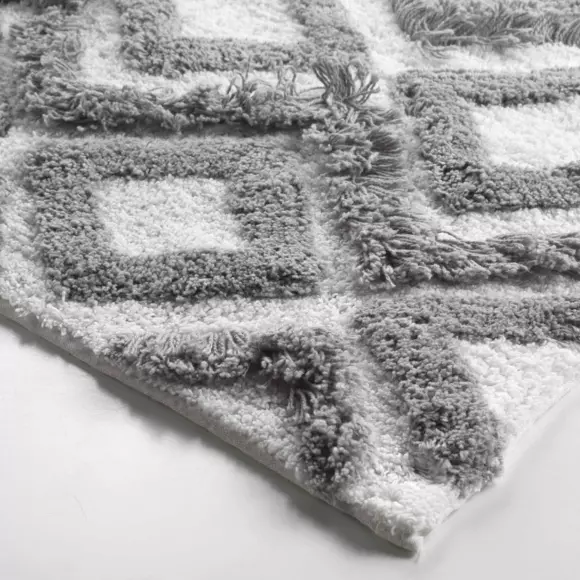 Tapis de bain (80 cm) Ikatis Gris 2