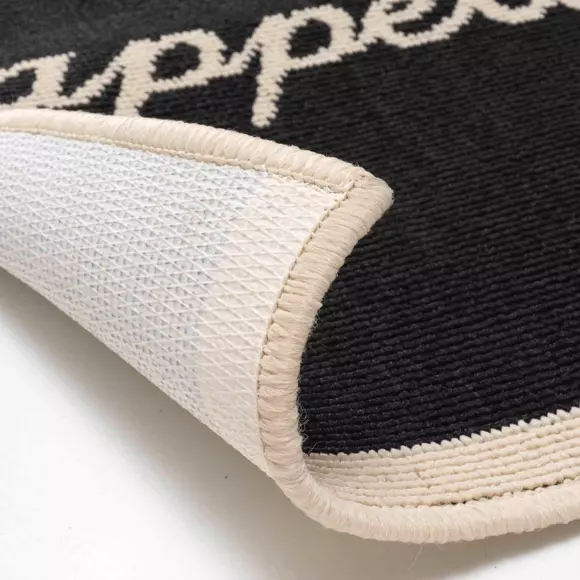 Alfombra de cocina (120 cm) Appetito Negro