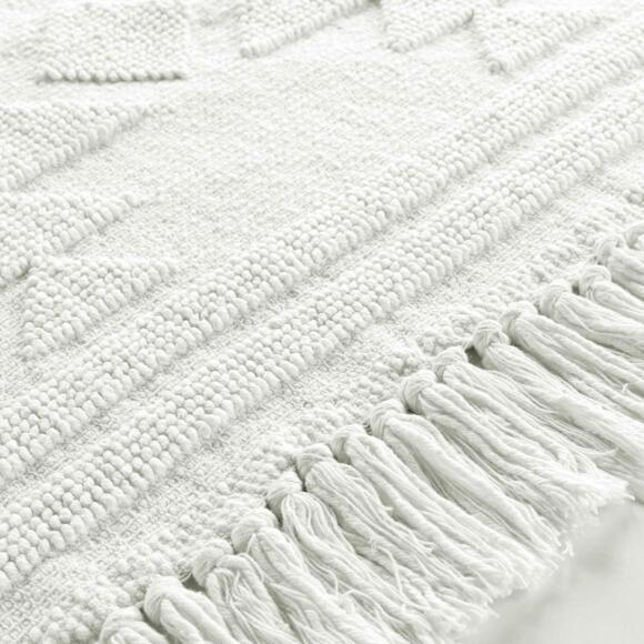 Baumwoll-Teppich (90 cm) Cilaos Weiß 3