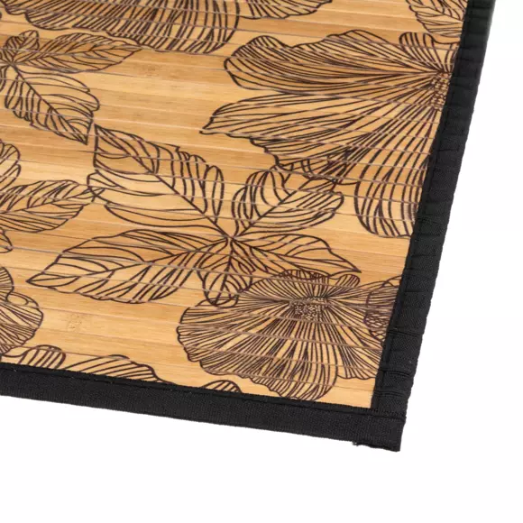 Alfombrilla de bambú (80 cm) Blackflower Marrón 2