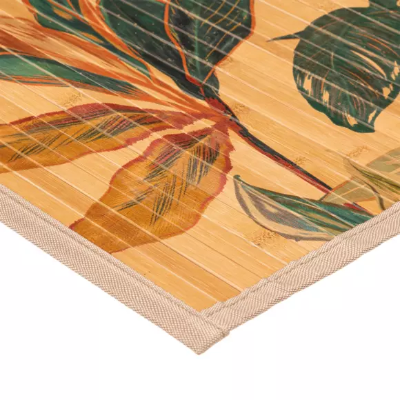 Tapis lattes bambou (80 cm) Palawan Marron 2