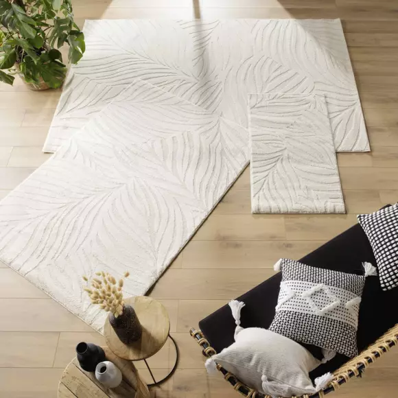 Tapis de salon (170 cm) Ankara Ecru