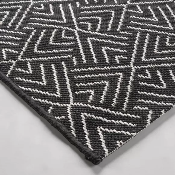 Vloerkleed (230 cm) Aztek Zwart