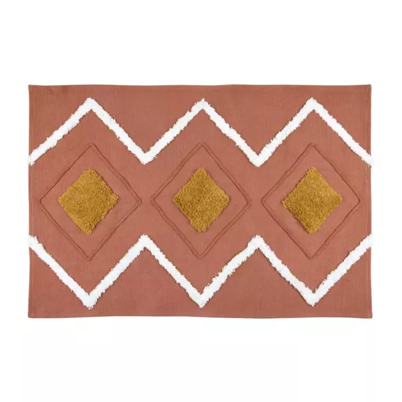 Alfombra de algodón (90 cm) Taweva Terracota 3