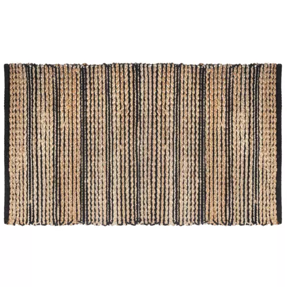 Tapis jute (140 cm) Chenil Noir 3