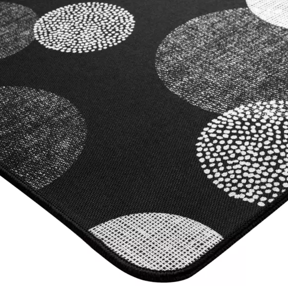 Alfombra multiusos (120 cm) Oxana Negro 2