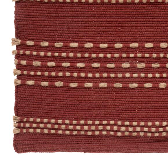 Teppich aus Baumwolle und Jute (140 cm) Bota Terrakotta 2