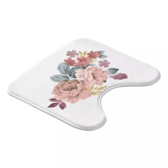 Alfombra  para inodoro Jayana Rosa 2