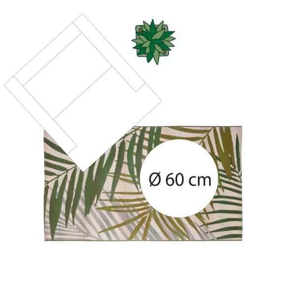 Tapis (150 cm) Tropic Vert 7