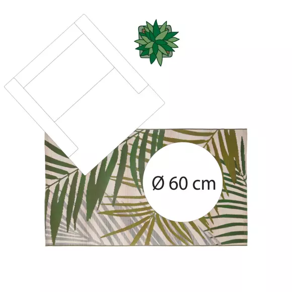 Tapis (150 cm) Tropic Vert 7