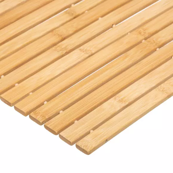 Aufrollbare Badematte aus Bambus Leo 2