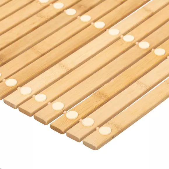 Aufrollbare Badematte aus Bambus Leo 3