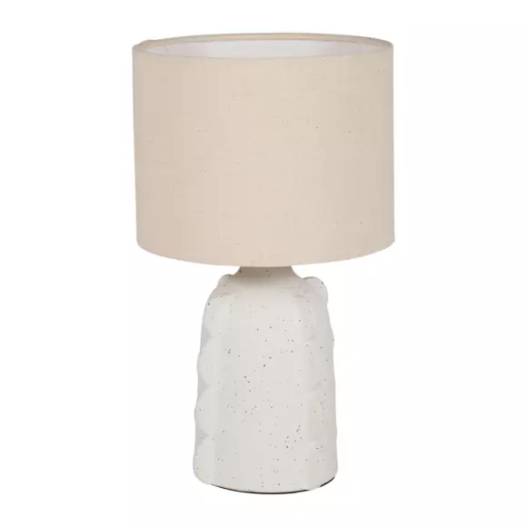 Lámpara de mesa cerámica Oroecchio Blanco