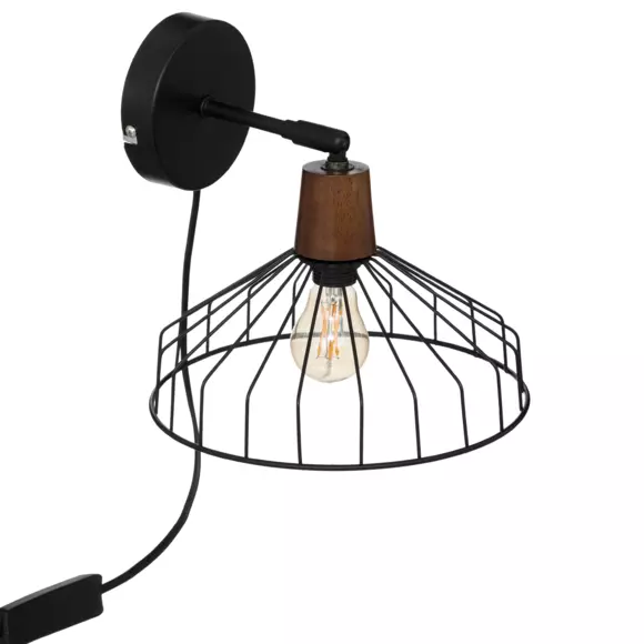 Aplique de pared Popy Negro  2