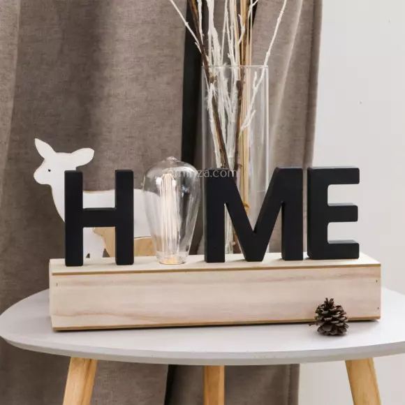 Verlichte decoratie LED Home Zwart 3