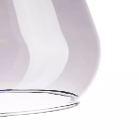 Glazen hanglamp (D24 cm) Dulcia Zwart