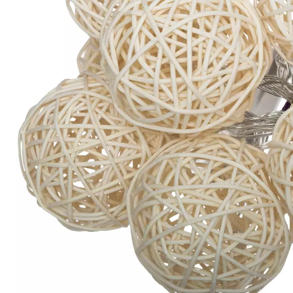 Ghirlanda luminosa Rotin Beige 2