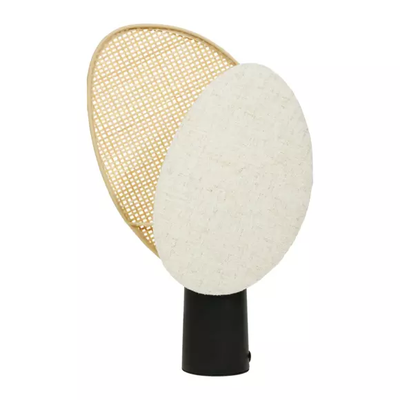 Lampe à poser rotin petit modèle Almeria Beige